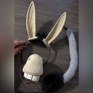 Donkey - From Shrek - Ears, Snout & Tail - Costume Pieces